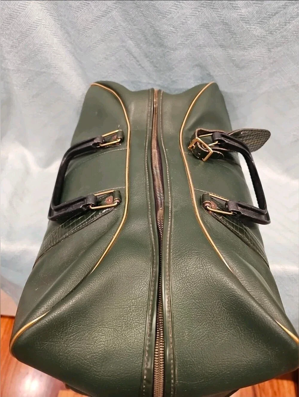 Spalding Dark Green Duffel Bag with Black Handle